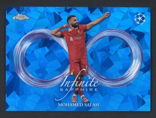 Mohamed Salah 2025 Topps Cromo UCC Fútbol Infinito Zafiro