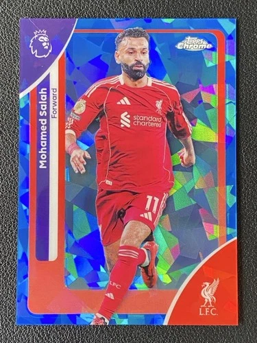 Mohamed Salah 2025 Topps Cromo Zafiro Sapphire