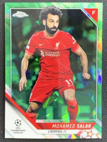 Mohamed Salah 2022 Topps Cromo Zafiro UCL Verde /75