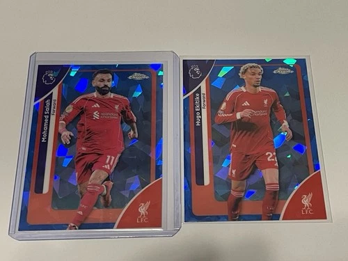 Mohamed Salah & Ekitike 2026 Topps Chrome Sapphire