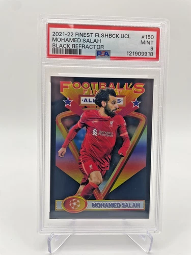 Mohamed Salah 2021 Topps Finest Black Refractor /25
