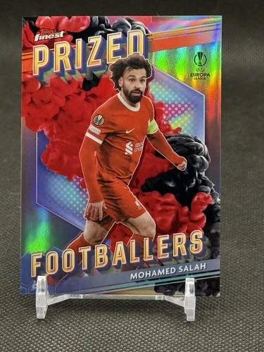 Mohamed Salah 2023 Topps Finest Black/Red Fusion