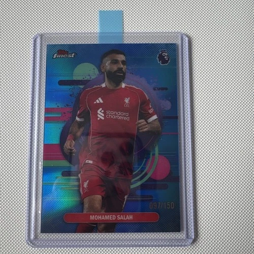 Mohamed Salah 2026 Topps Finest Blue Refractor /150