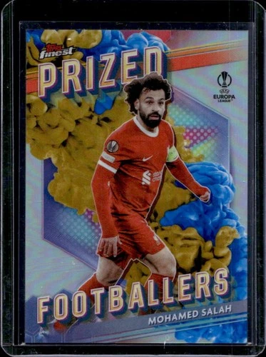 Mohamed Salah 2023 Topps Finest Blue/Gold