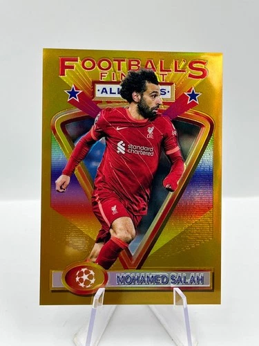Mohamed Salah 2022 Topps Finest Gold /50