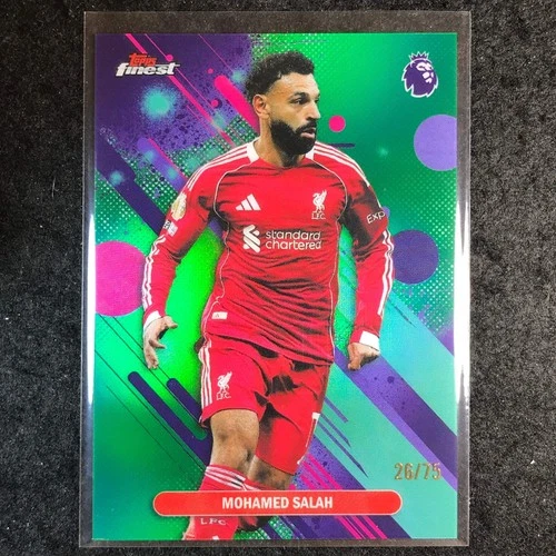 Mohamed Salah 2026 Topps Finest Green /75