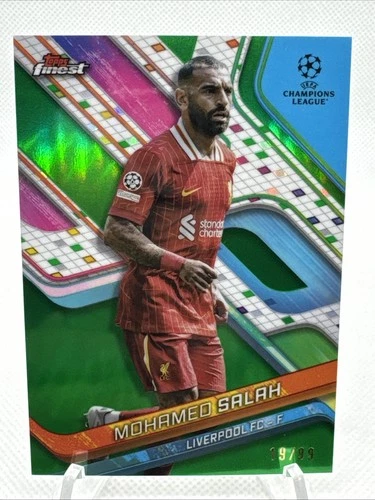 Mohamed Salah 2024 Topps Finest Green Lava