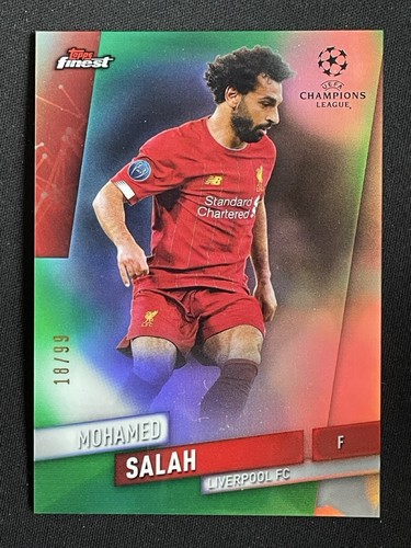 Mohamed Salah 2019 Topps Finest Green Refractor /99