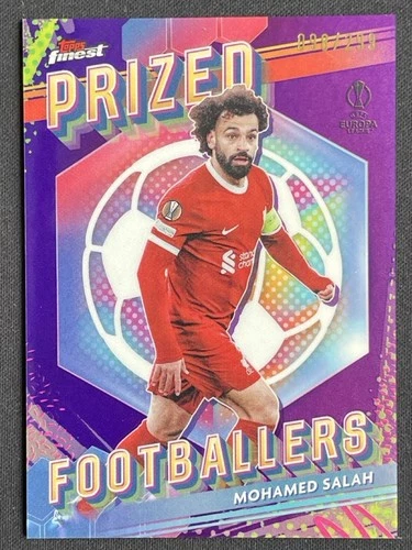 Mohamed Salah 2023 Topps Finest Purple /299