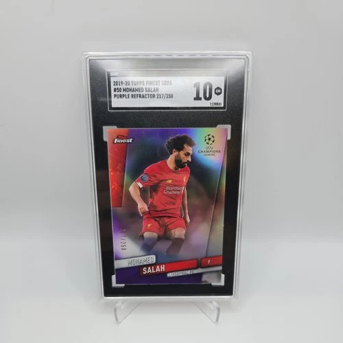 Mohamed Salah 2019 Topps Finest Purple Refractor 217/250