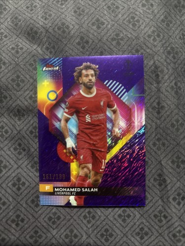 Mohamed Salah 2023 Topps Finest Purple Shimmer Refractor /199