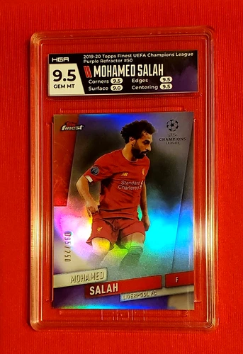 Mohamed Salah 2019 Topps Finest Purple Silver Refractor /250