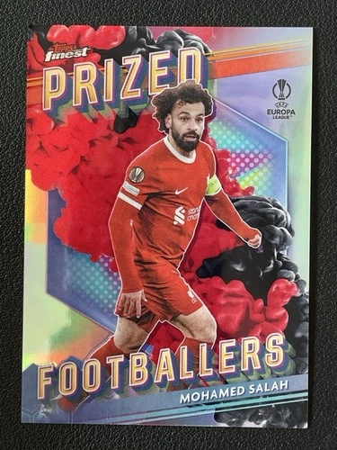 Mohamed Salah 2024 Topps Finest Red Black