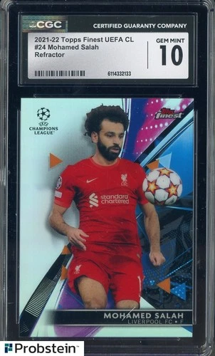 Mohamed Salah 2021 Topps Finest Refractor