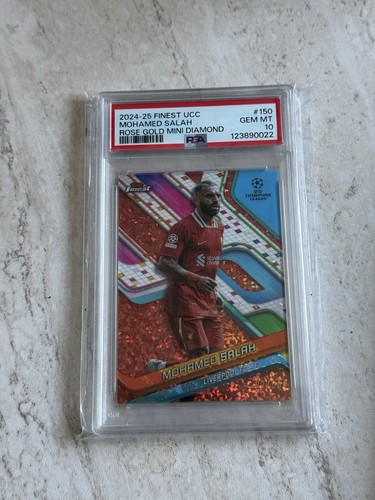 Mohamed Salah 2024 Topps Finest Rose Gold /50