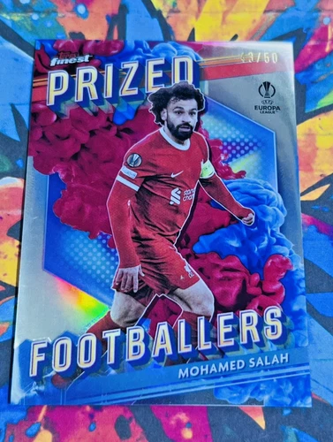 Mohamed Salah 2024 Topps Finest Rouge/Bleu Fusion /50