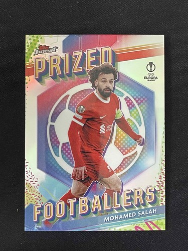 Mohamed Salah 2024 Topps Finest Silver Refractor
