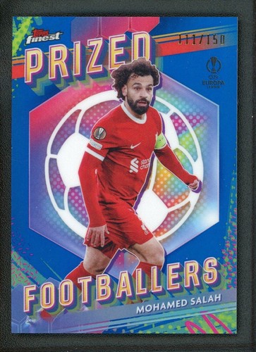 Mohamed Salah 2024 Topps Finest Sky Blue /150