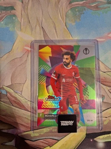 Mohamed Salah 2024 Topps Finest X Total Football Parallel /75