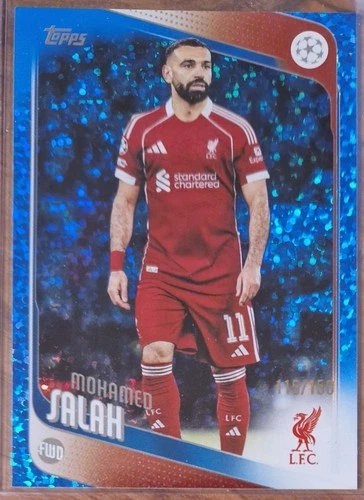 Mohamed Salah 2025 Topps Flagship Blue /150
