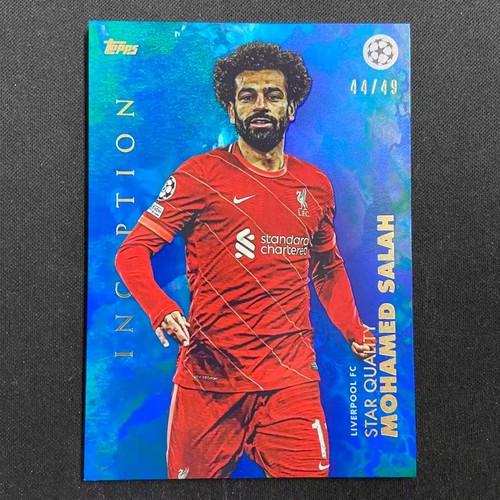 Mohamed Salah 2022 Topps Inception Blue /49