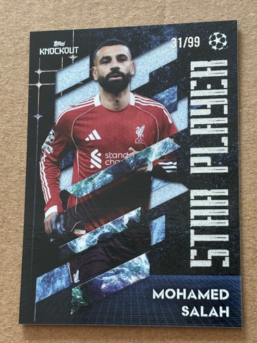 Mohamed Salah 2025 Topps Knockout Gold /99