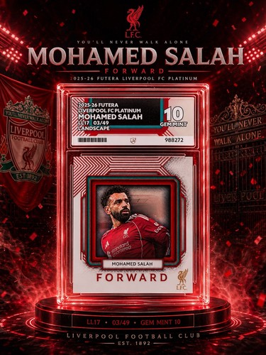Mohamed Salah 2025 Futera Liverpool FC 03/49