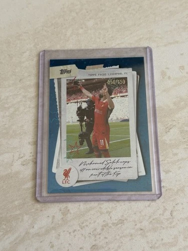 Mohamed Salah 2025 Topps Liverpool Focus Blue Stars /150