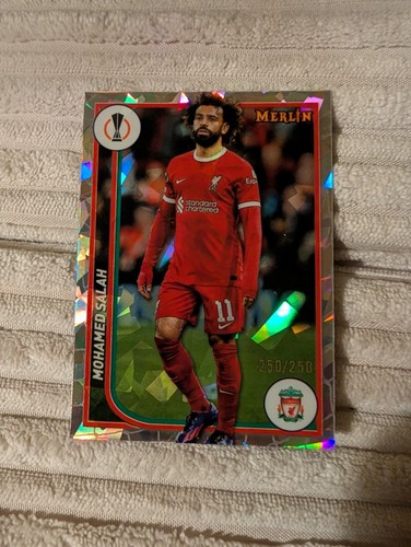Mohamed Salah 2023 Panini Merlin Chrome Atomic Refractor /250