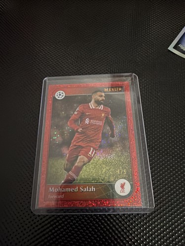 Mohamed Salah 2024 Topps Merlin Chrome Colour Match Liverpool /5