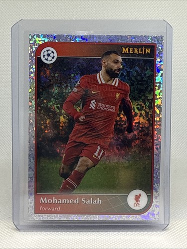 Mohamed Salah 2025 Topps Merlin Chrome Diamond Refractor