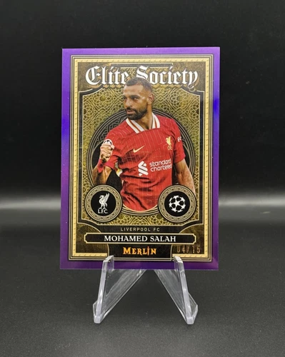 Mohamed Salah 2024 Topps Merlin Chrome Purple /15