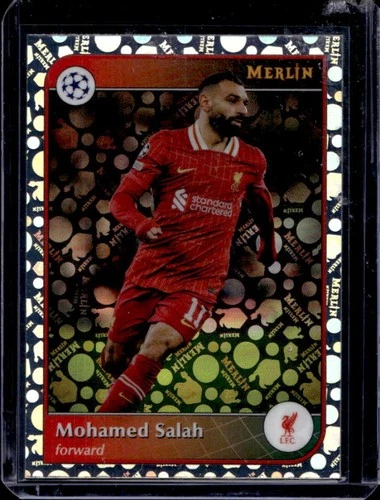 Mohamed Salah 2024 Topps Merlin Chrome Vintage Refractor
