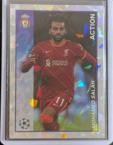 Mohamed Salah 2022 Panini Merlin Heritage 97 Collection Cracked Ice