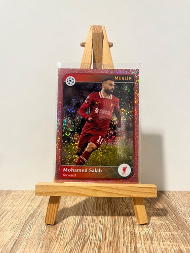 Mohamed Salah 2024 Topps Merlin Rose Gold Speckle Refractor /250
