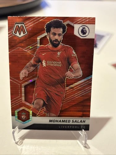 Mohamed Salah 2021 Panini Mosaic Red Mosaic Prizm