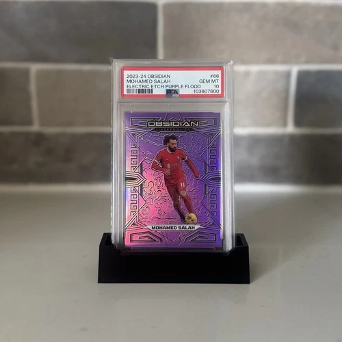 Mohamed Salah 2023 Panini Obsidian Purple Flood /25