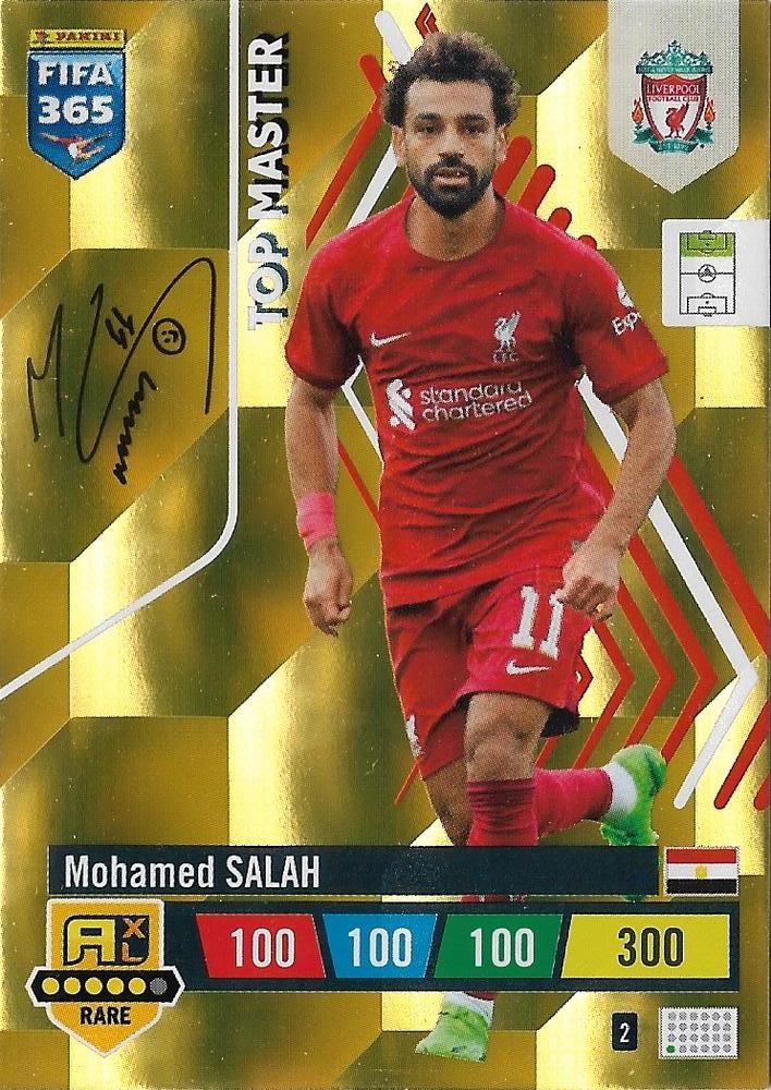 Mohamed Salah 2023 Panini Adrenalyn XL FIFA 365