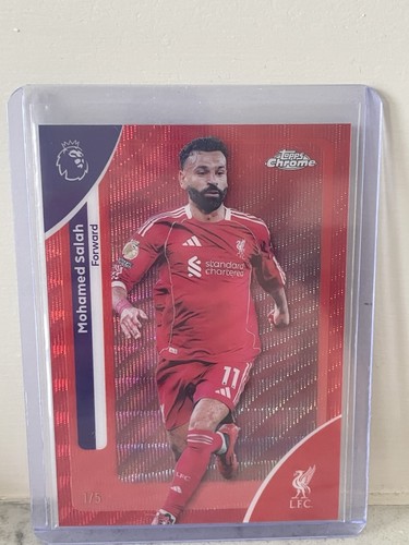 Mohamed Salah 2025 Topps Premier League Chrome 1/5