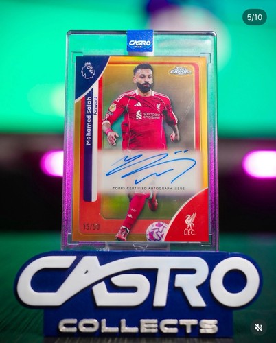 Mohamed Salah 2025 Topps Premier League Gold /50