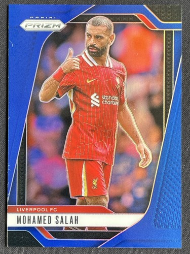 Mohamed Salah 2024 Panini Prizm Blue Prizm /299