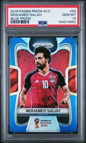 Mohamed Salah 2018 Panini Prizm Blue Prizm 55/199
