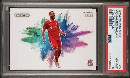 Mohamed Salah 2024 Panini Prizm Colorblast