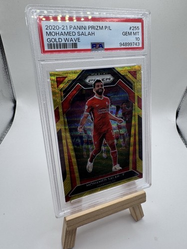 Mohamed Salah 2020 Panini Prizm Gold Wave /10