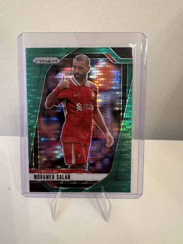 Mohamed Salah 2024 Panini Prizm Green Pulsar
