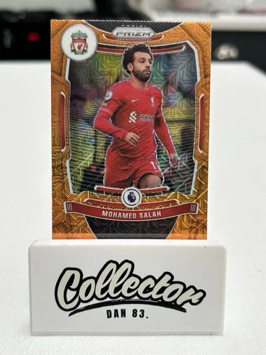 Mohamed Salah 2021 Panini Prizm Orange Mojo Prizm