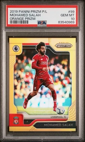 Mohamed Salah 2019 Panini Prizm Orange Prizm 25/25