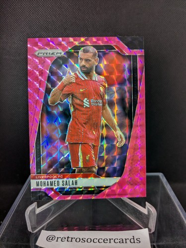Mohamed Salah 2024 Panini Prizm Pink Mosaic