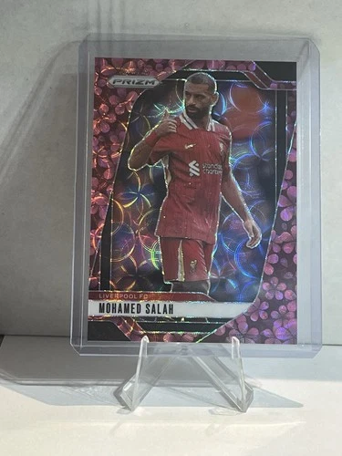 Mohamed Salah 2024 Panini Prizm Plum Blossom Prizm 3/8