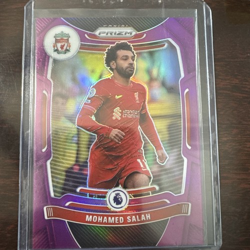 Mohamed Salah 2021 Panini Prizm Premier League Purple Prizm /99